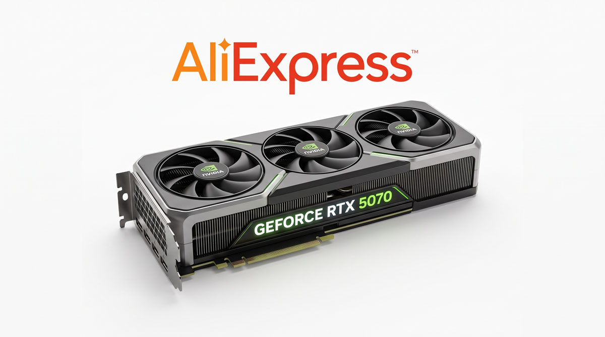 NVIDIA GeForce RTX 5070 -ostokset AliExpress -sivustolla